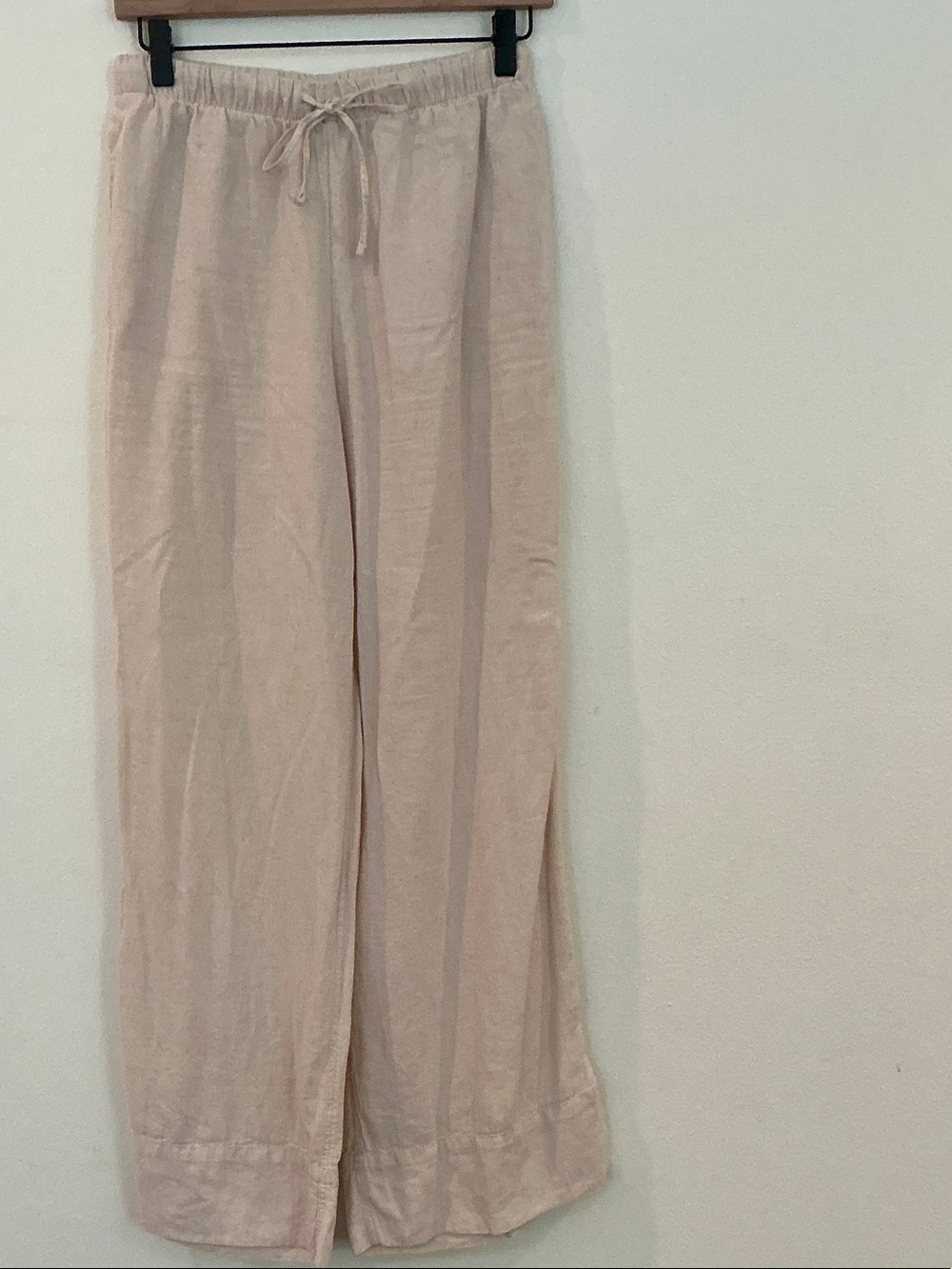 H&M Pale Pink Wide-Leg Drawstring Pants